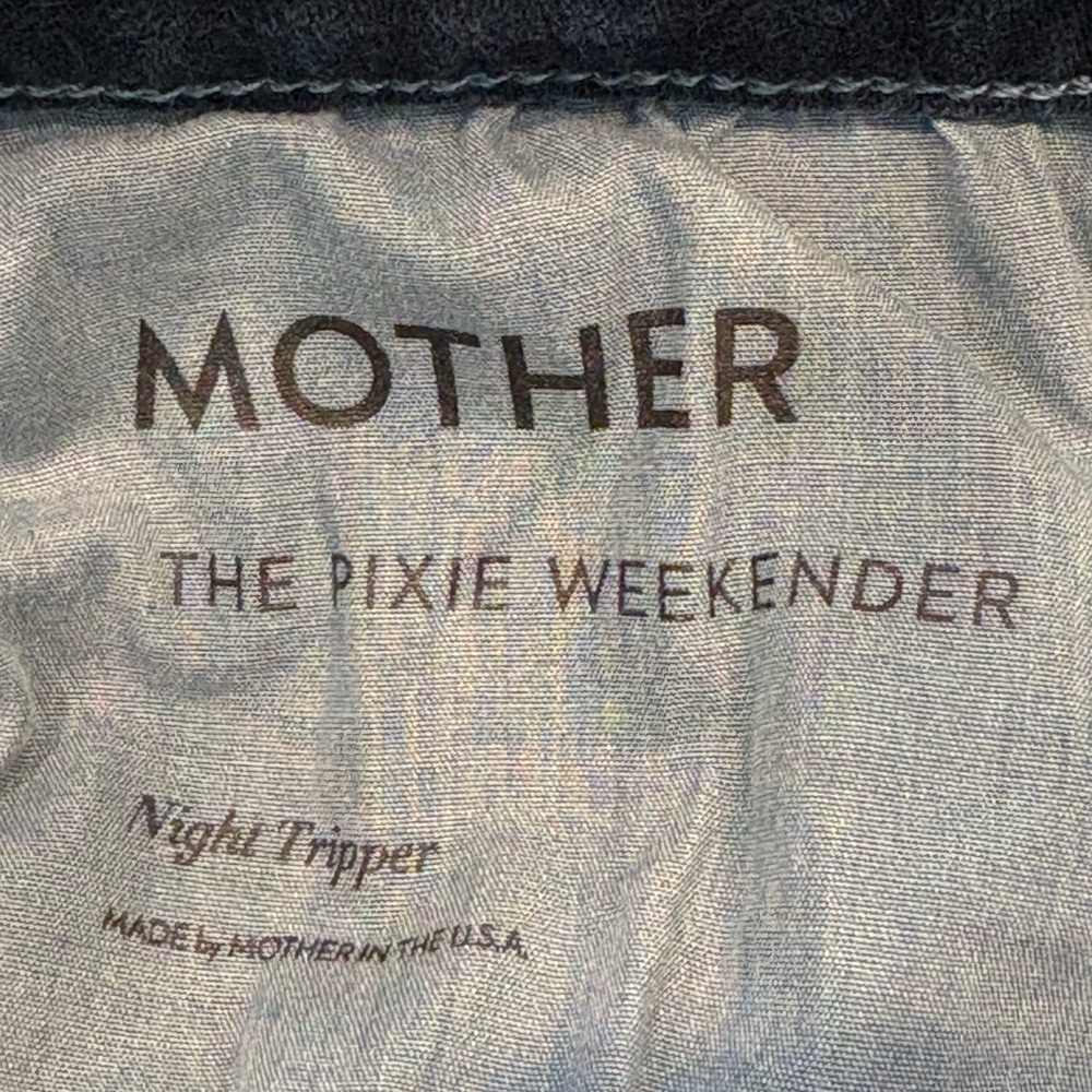MOTHER The PIXIE WEEKENDER in Night Tripper Wash Size 28 - Picture 6 of 8